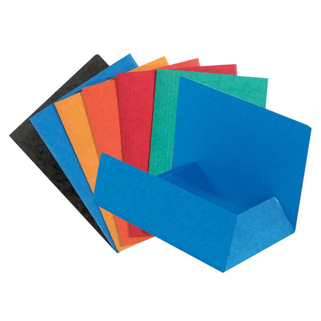 Mapp EXACOMPTA 3-klaff 400g A4 sort (50 pack)