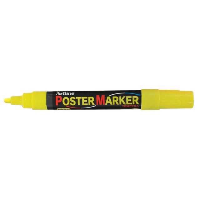 Märkpenna Artline Postermarker 2mm gul (12 pack)