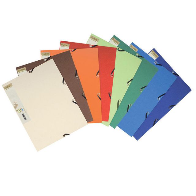 Gummibandsmapp FOREVER sort.f 25/fp