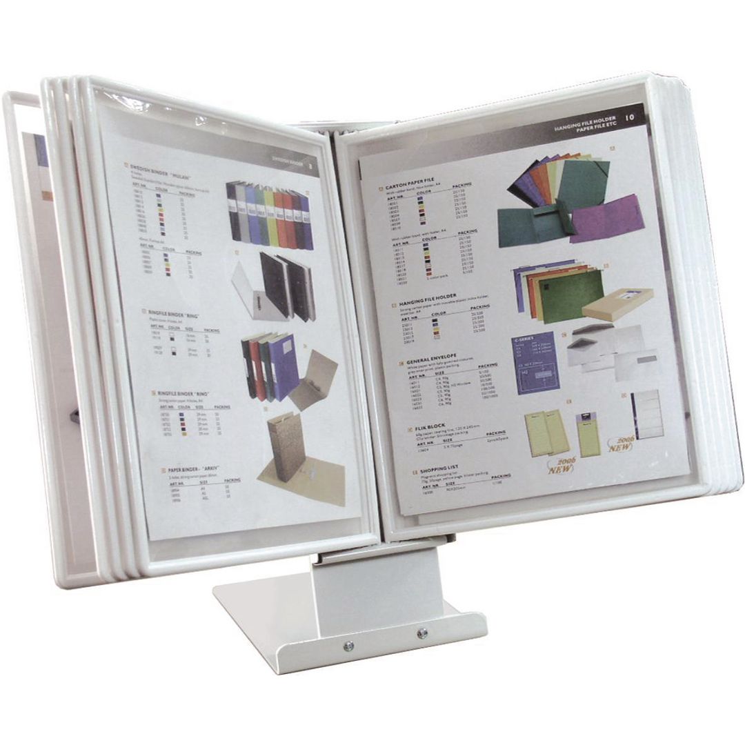 Bordsställ ACTUAL A4 ink 10 ramar vit