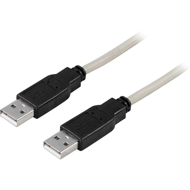 Kabel DELTACO USB 2.0 A-A 3m grå/svart
