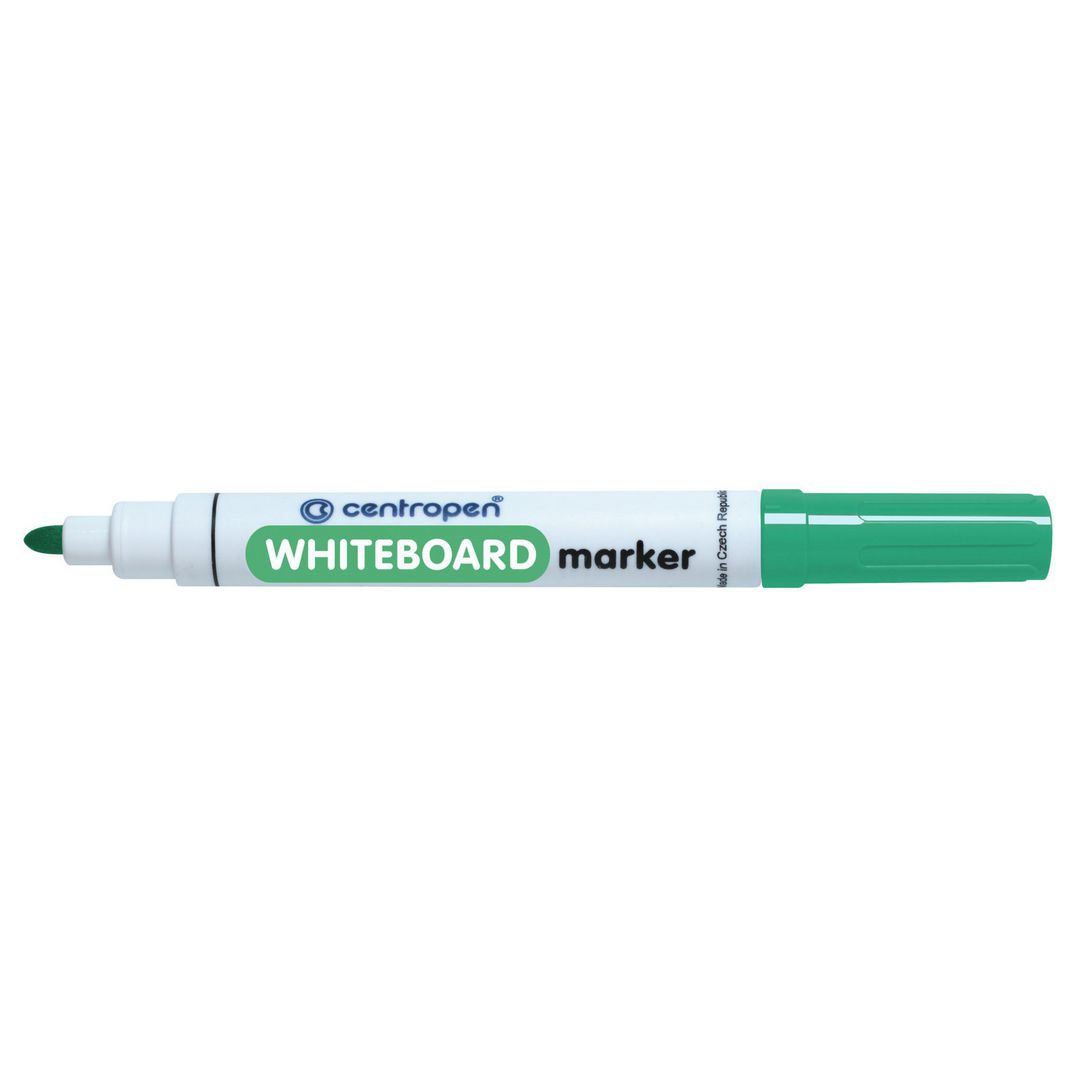 Whiteboardpenna CENTROPEN rund grön (10 pack)