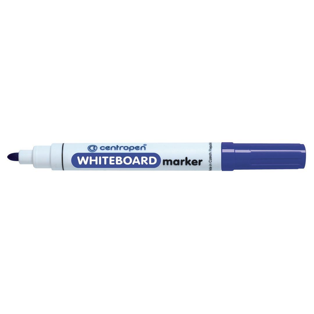 Whiteboardpenna CENTROPEN rund blå (10 pack)