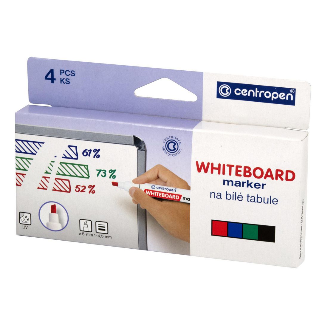 Whiteboardpenna CENTROPEN skuren 4/fp