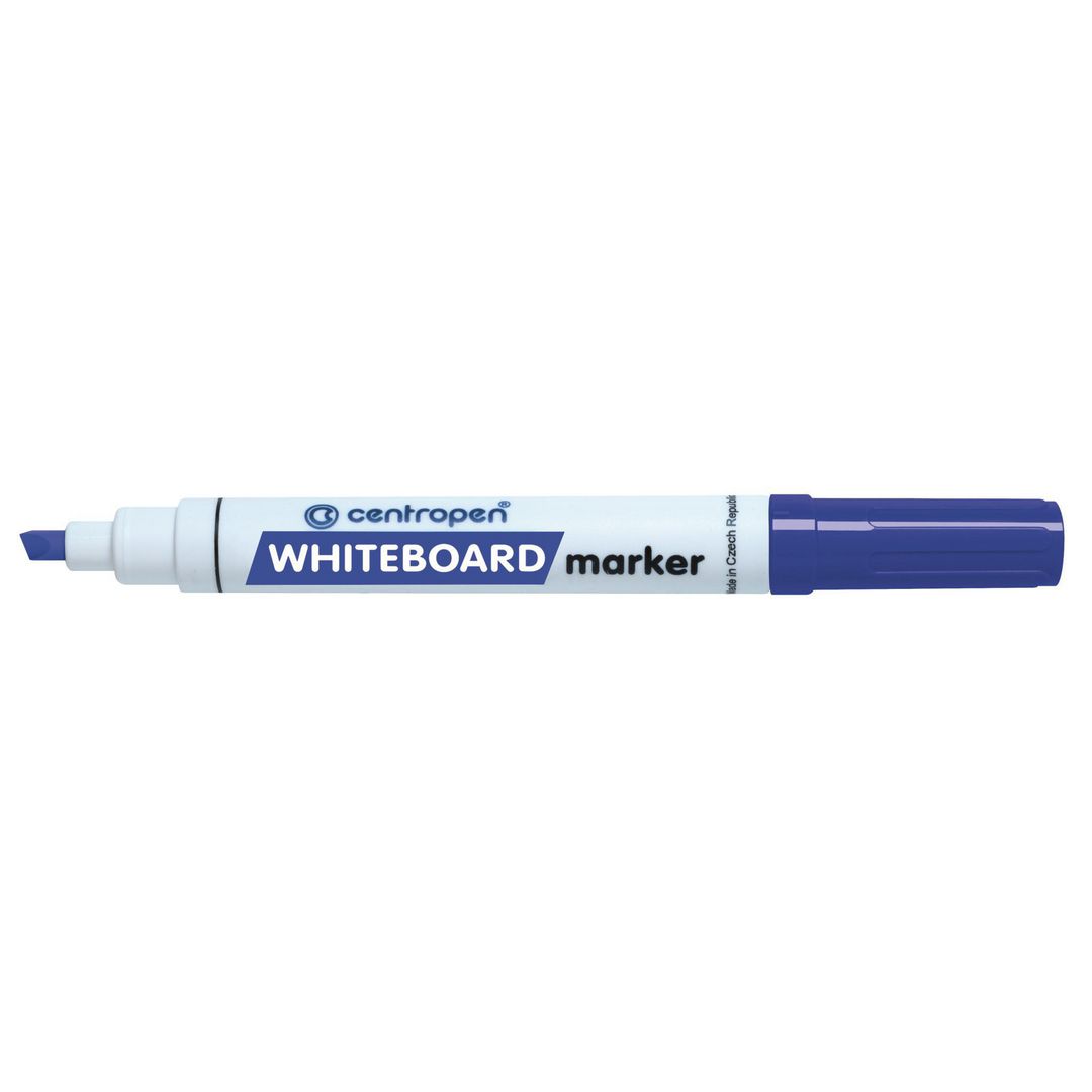 Whiteboardpenna CENTROPEN skuren blå (10 pack)