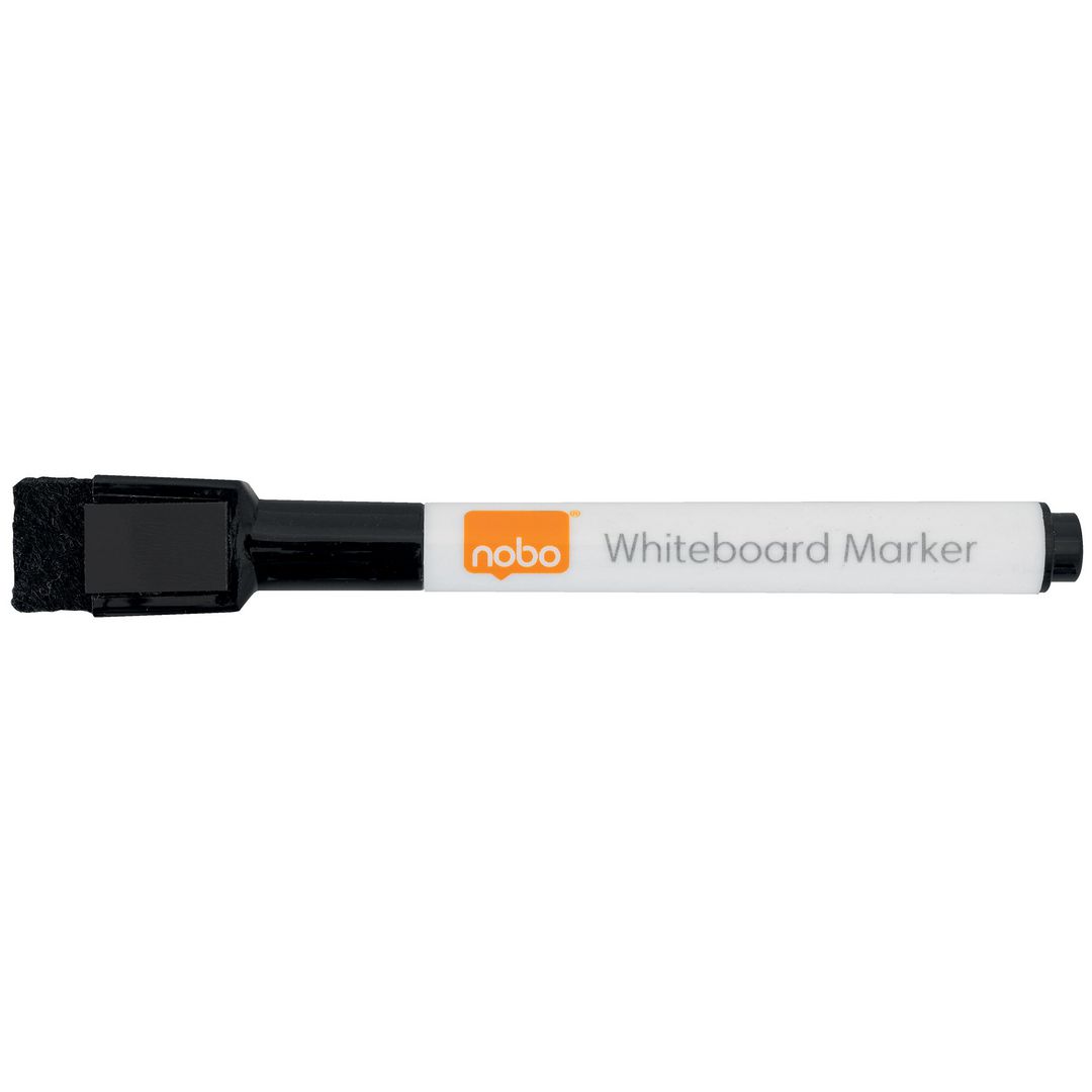 Whiteboardpenna NOBO svart (6 pack)