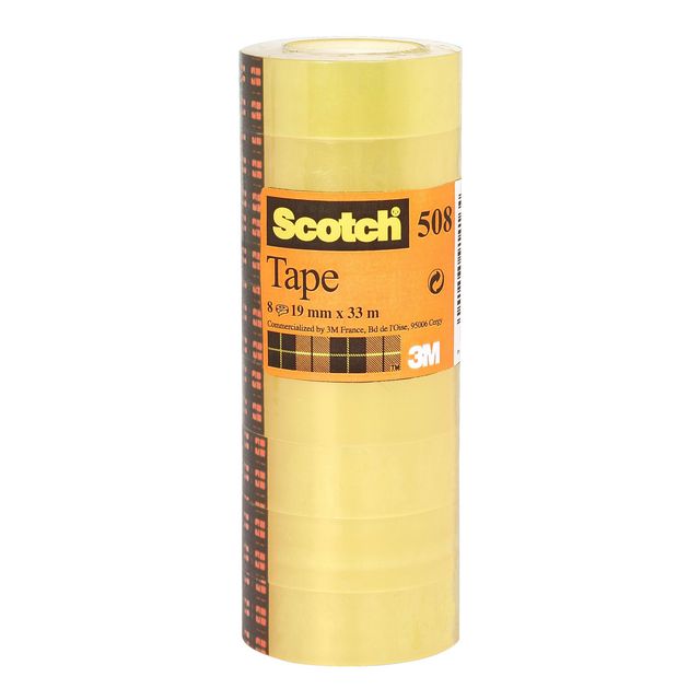 Kontorstejp Scotch 508 standard 33mx15mm (10 pack)