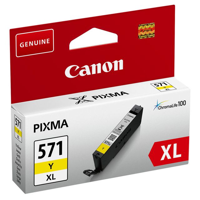 Bläckpatron Canon CLI-571XL gul