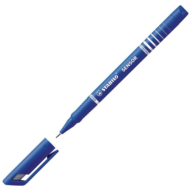 Fineliner Stabilo Sensor 0,3mm blå (10 pack)