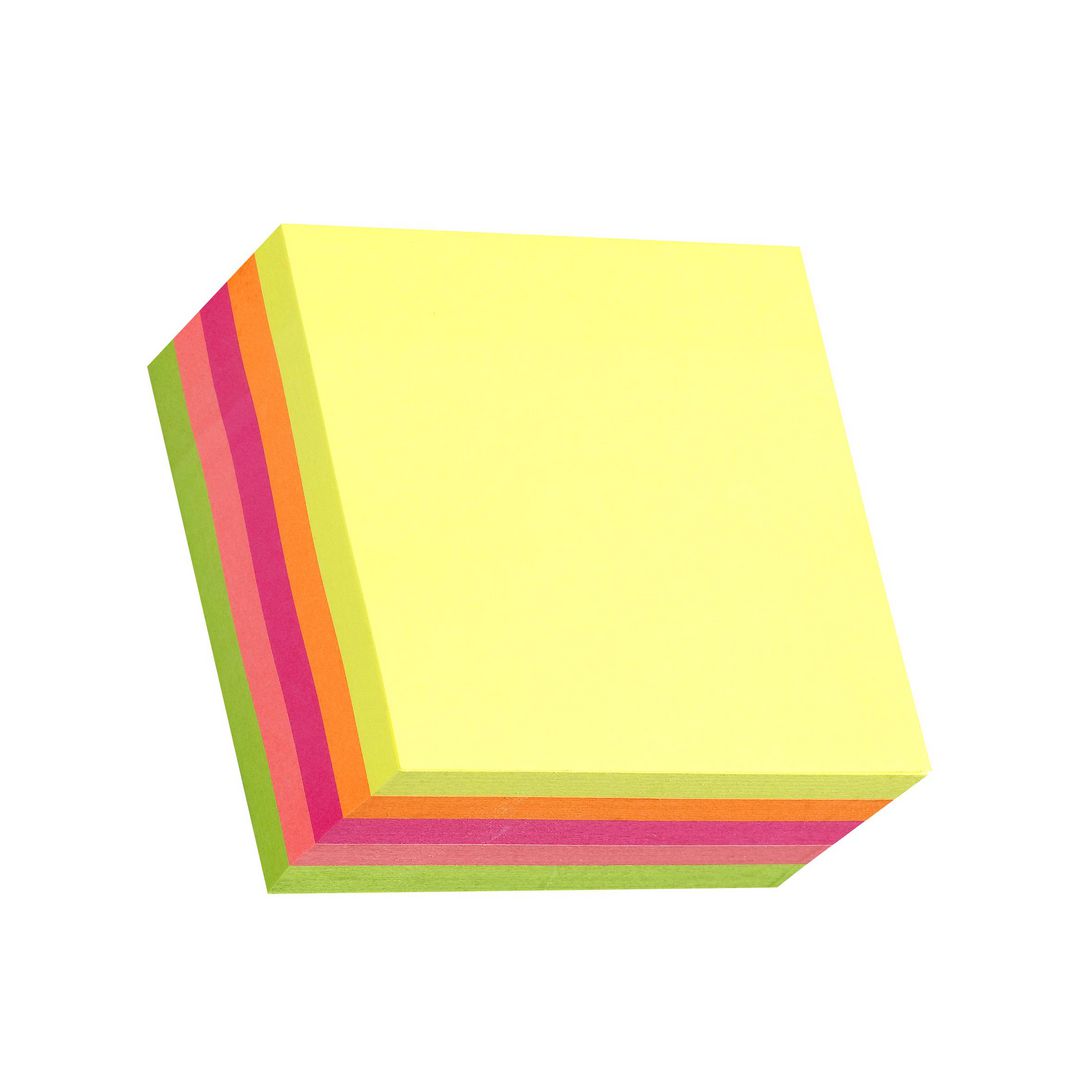 Notes STANDARD kub 76x76mm neon 450bl