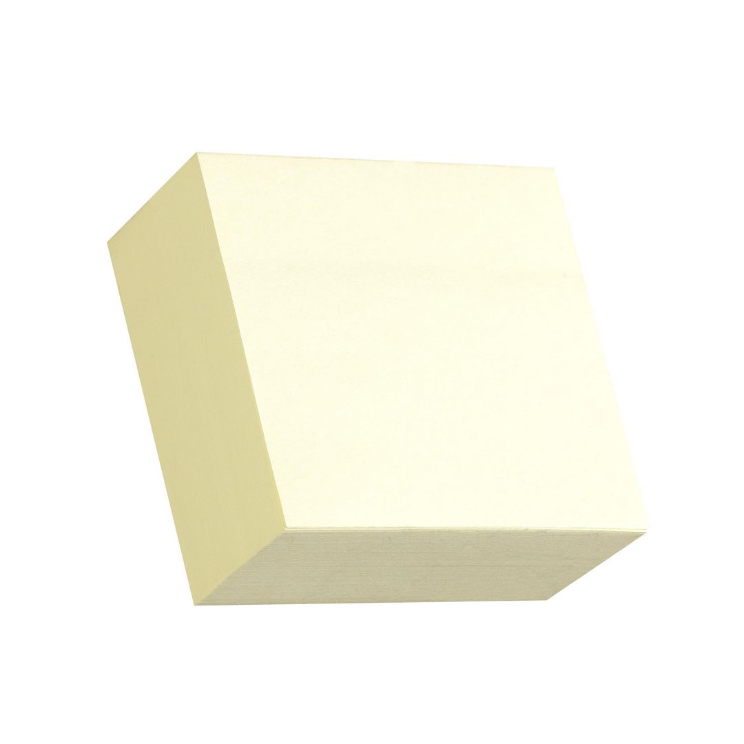 Notes STANDARD kub 76x76mm gul 450bl