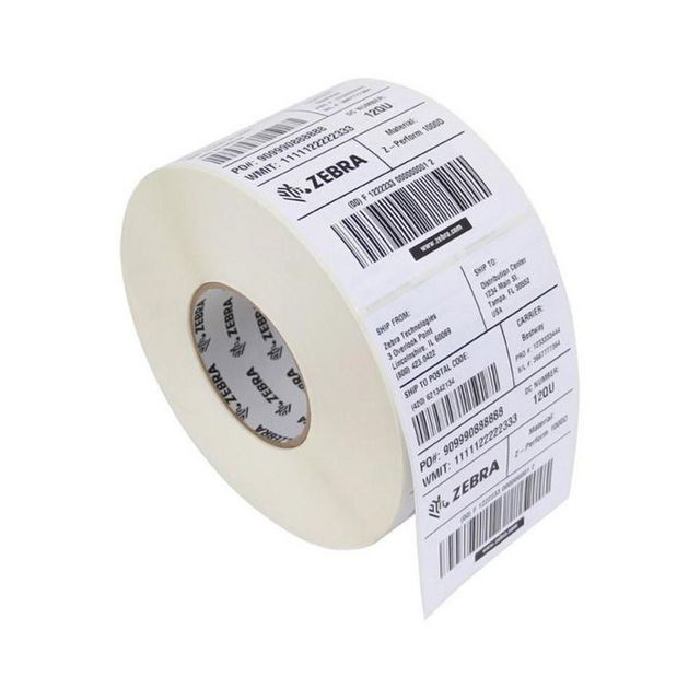Etikett Zebra 51x25 mm Perfor 20640/fp