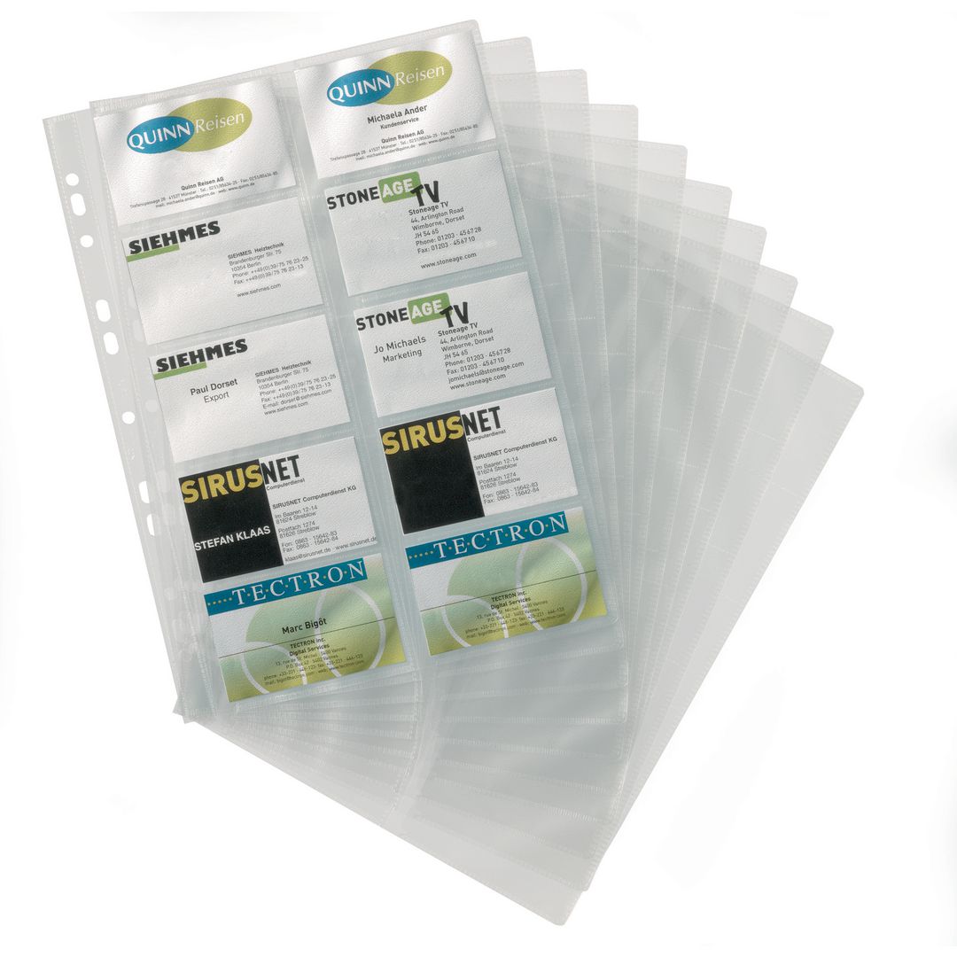 Visitkortsficka DURABLE 10/fp