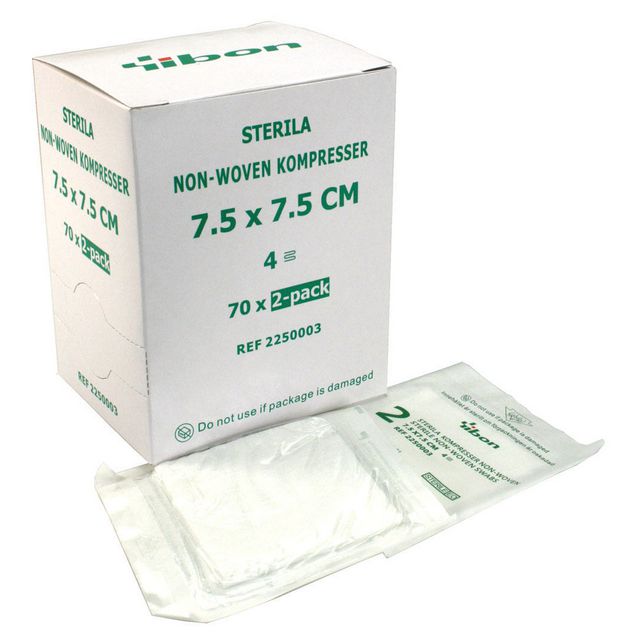 Kompress NW Steril 7,5x7,5cm 2-p 140/fp