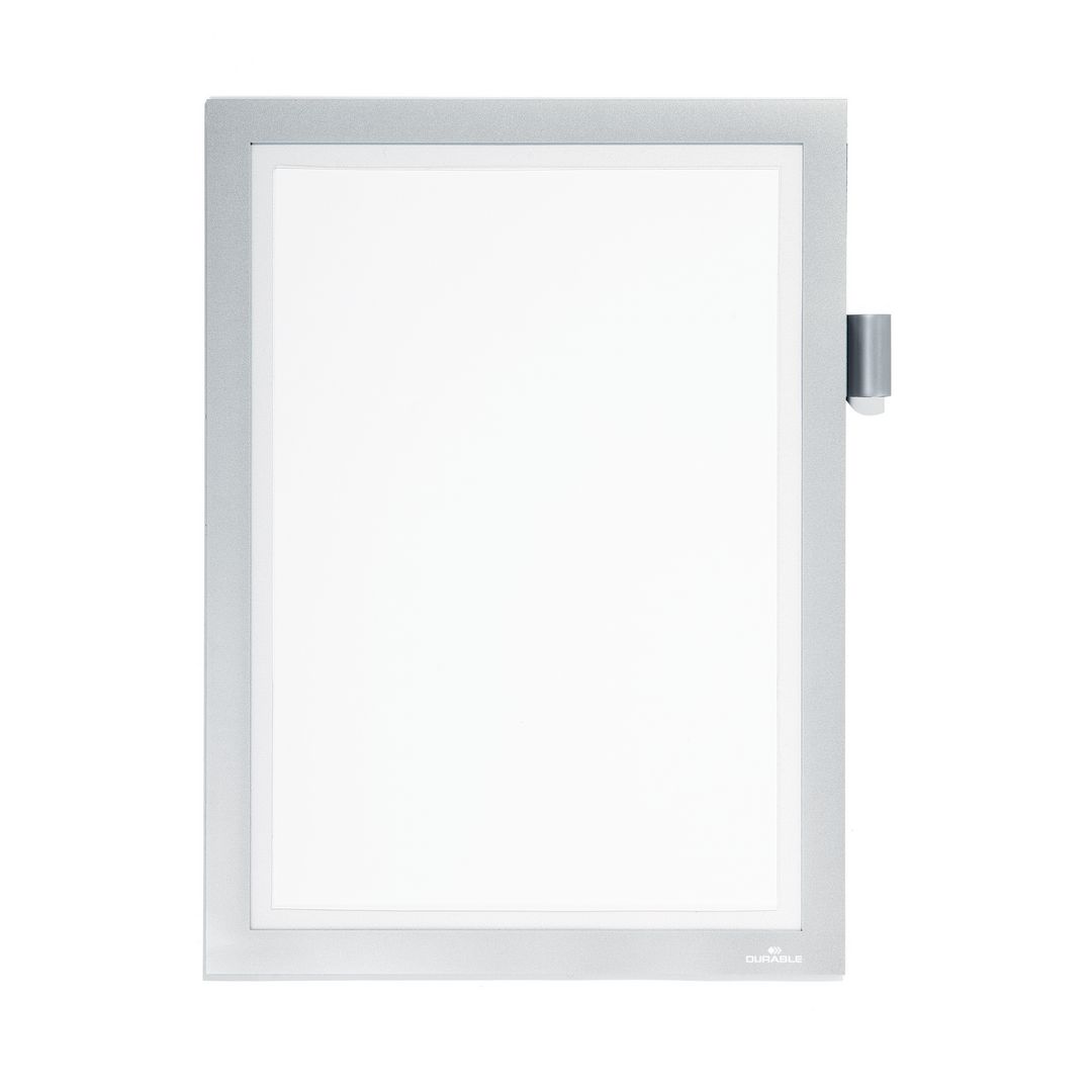 Magnetram självh DURAFRAME note A4 silv