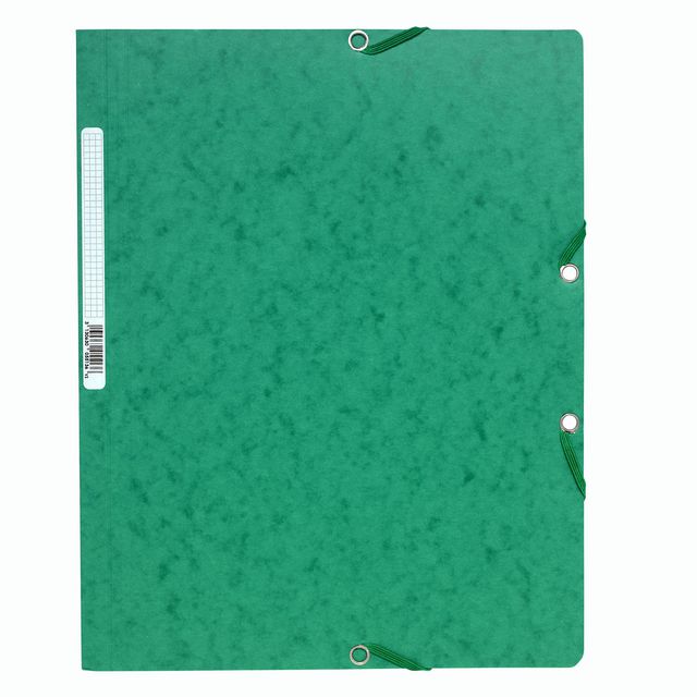 Gummibandsmapp u.kl. Exacompta A4 grön