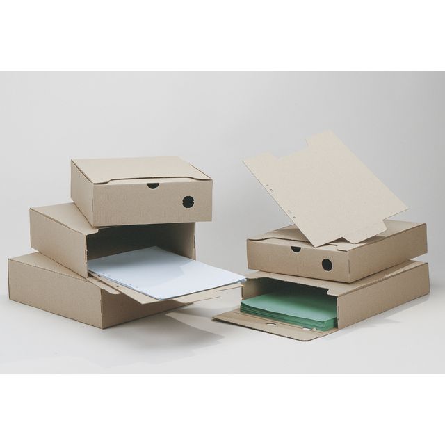 Arkivbox A4 60mm ryggbredd brun (50 pack)