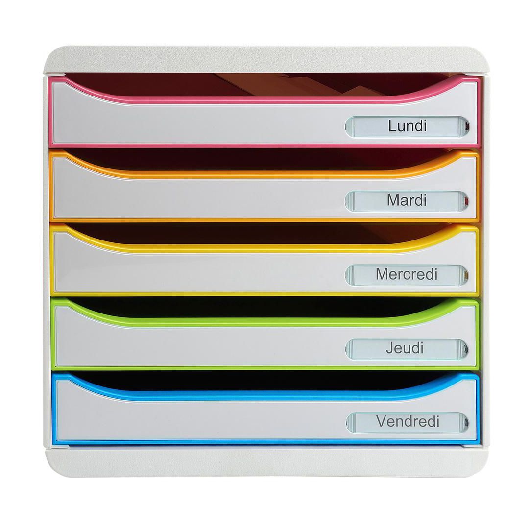 Blankettbox Exacompta BIGBOX 5 lådor vit