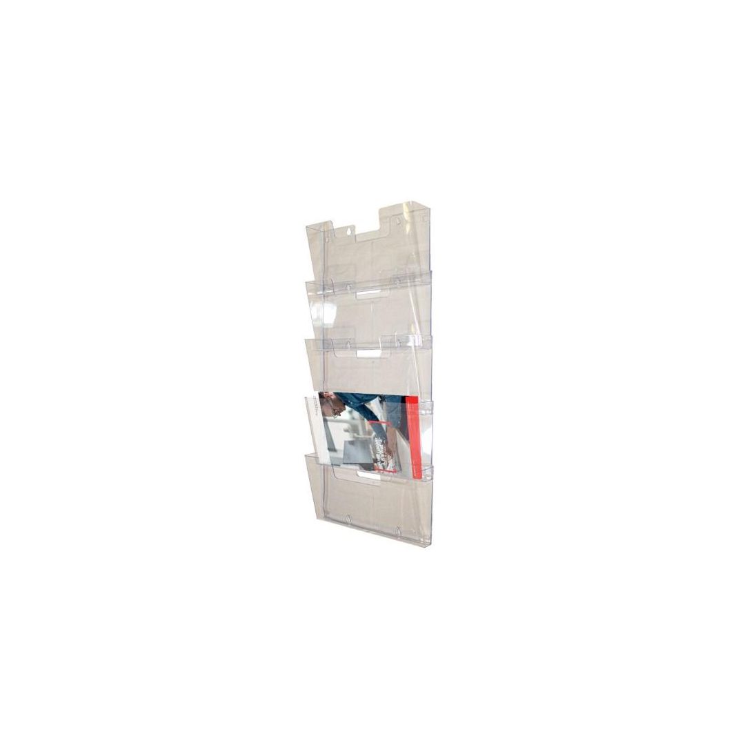 Blankettfack 5-fack transparent