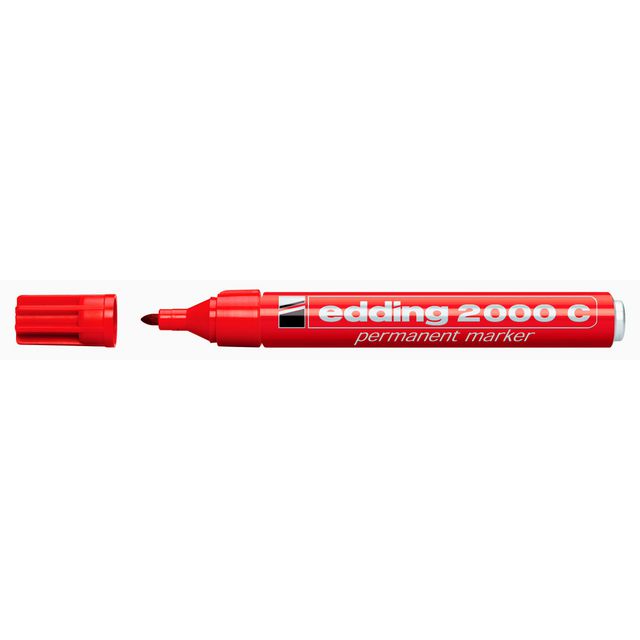 Märkpenna Edding 2000C röd (10 pack)