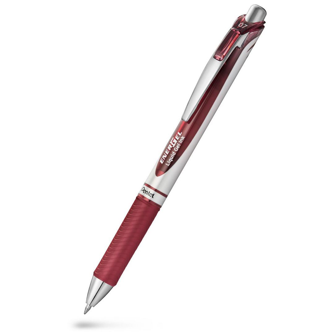 Gelpenna Pentel EnerGel BL77 0,7 vinröd (12 pack)