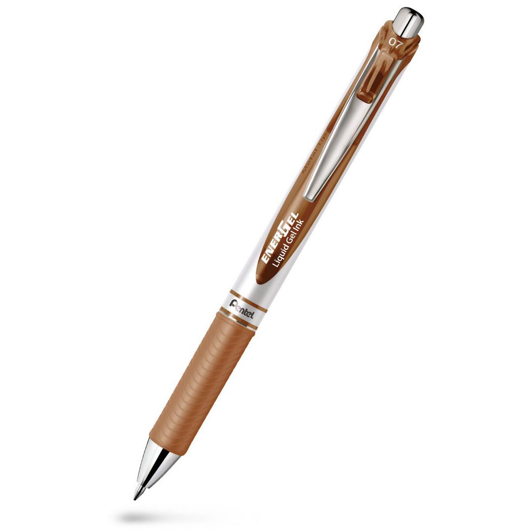 Gelpenna Pentel EnerGel BL77 0,7 brun (12 pack)