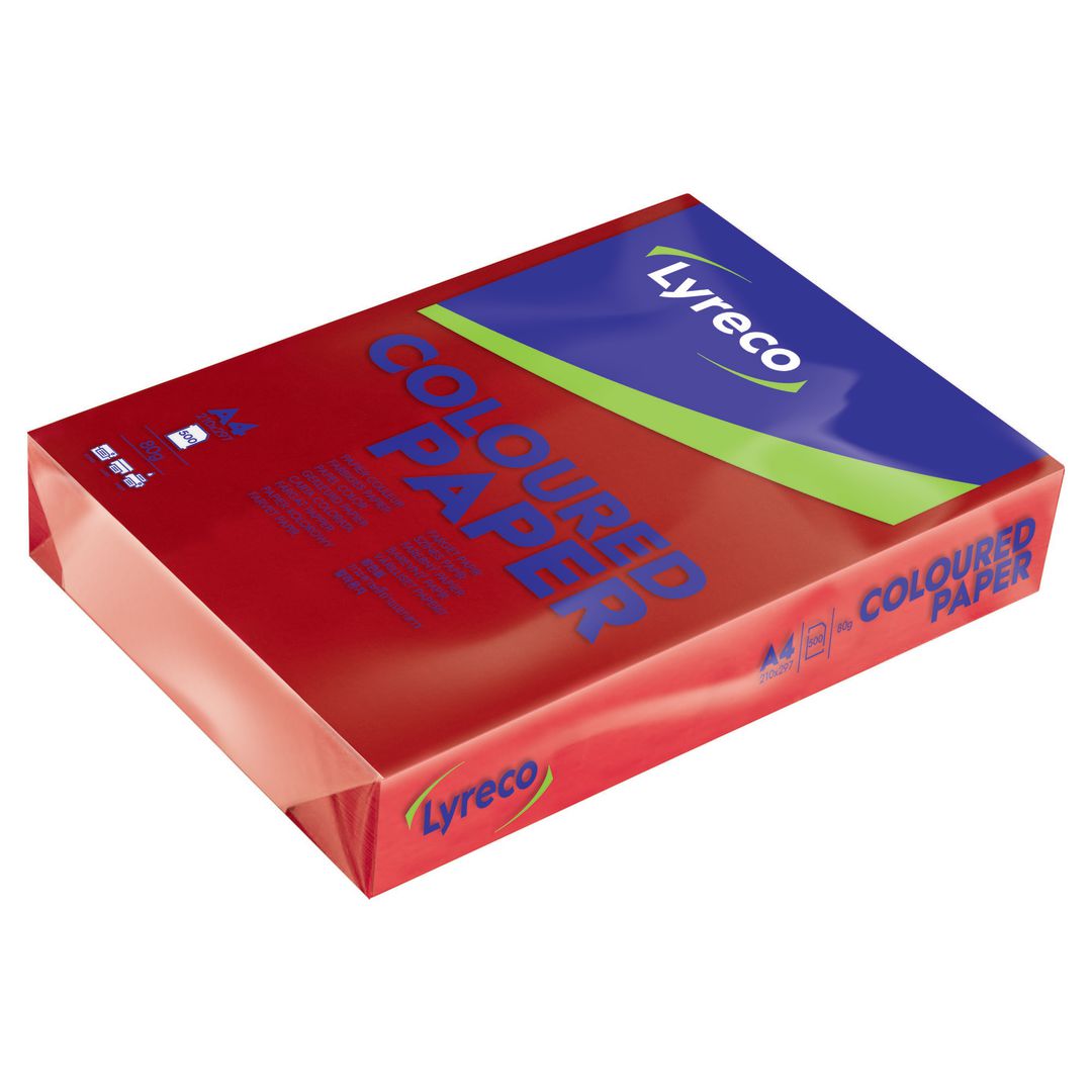 Kop.ppr Lyreco A4 80g oh körsbär 500/fp