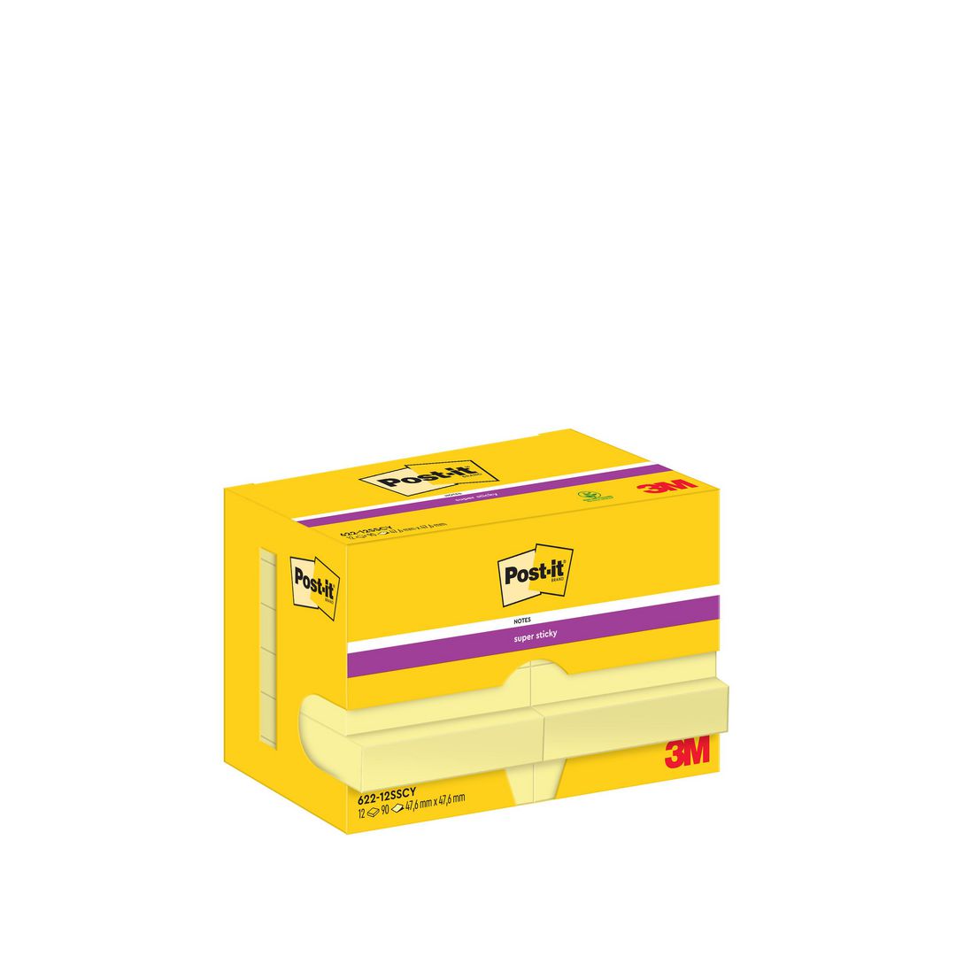 Notes Post-It SS 47x47mm gul 12/fp