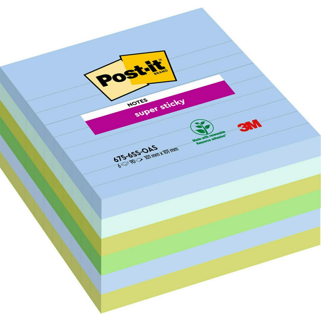 Notes Post-It SS Oasis 101x101 6/fp