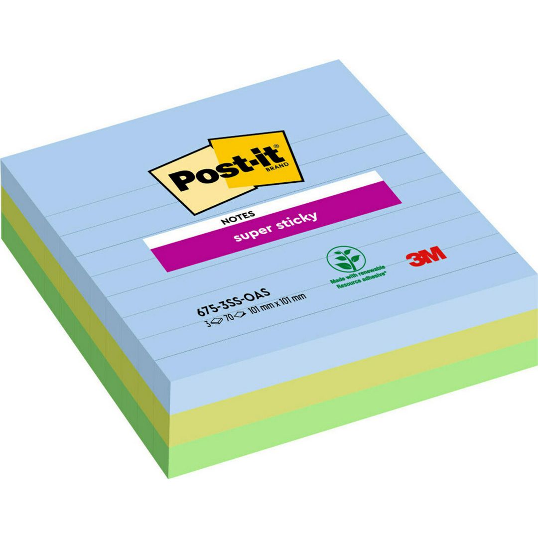 Notes Post-It SS Oasis 101x101 3/fp