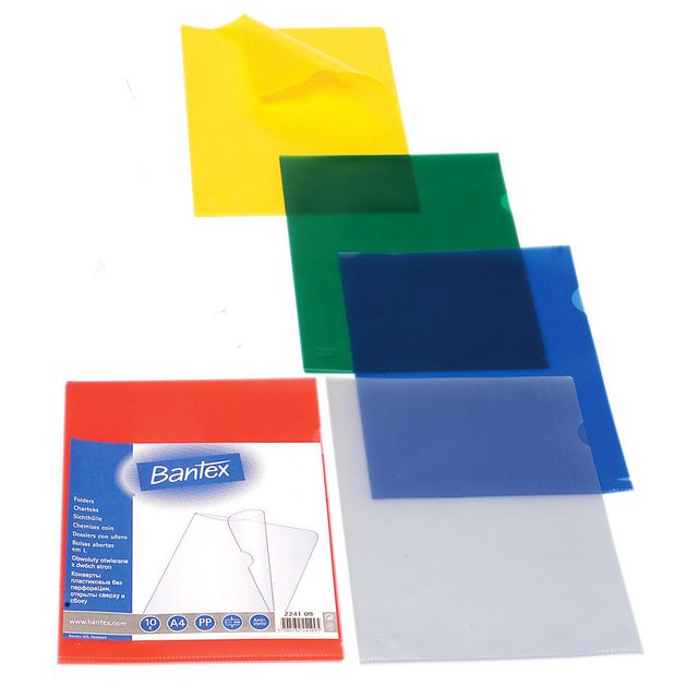 Aktmapp Bantex PP A4 0,11 ofärgad 10/fp