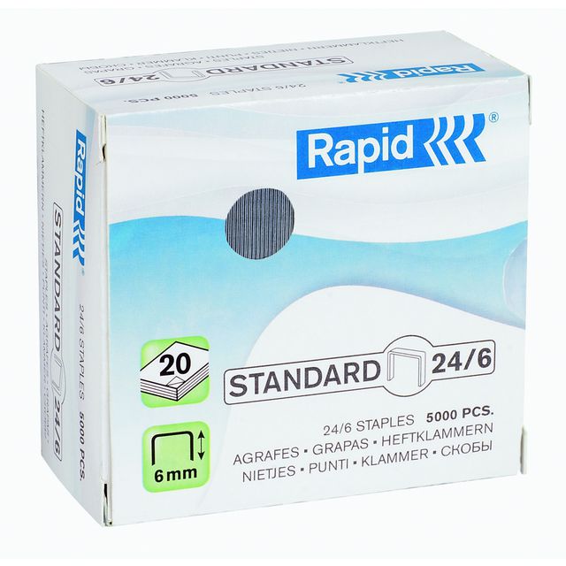 Häftklammer RAPID 24/6 galv 5000/fp