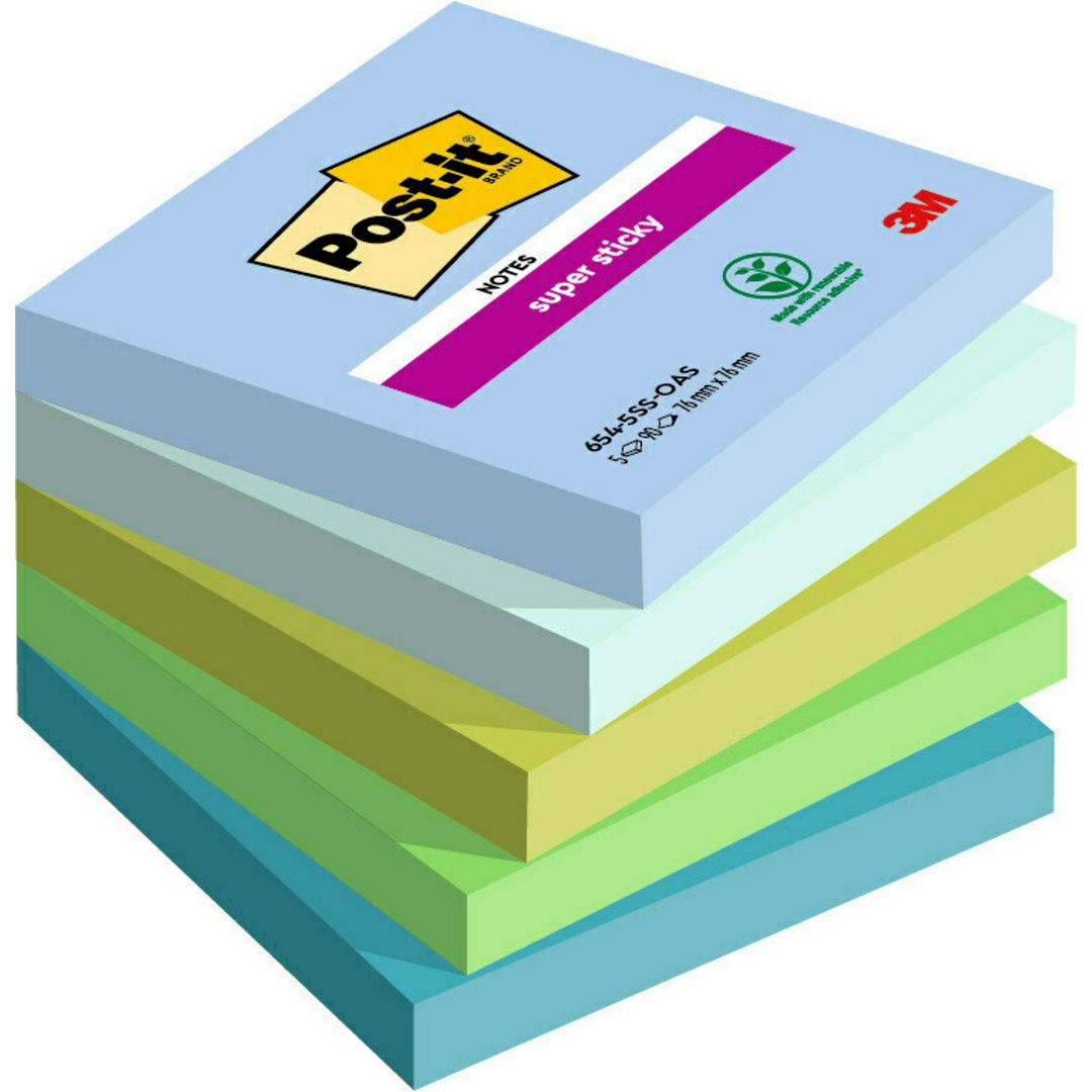 Notes Post-It SS Oasis 76x76 5/fp