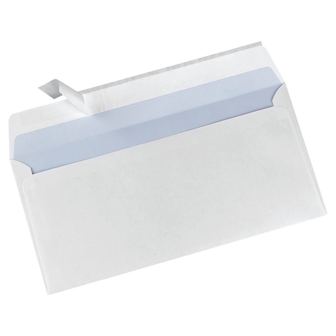Kuvert LYRECO M65 PS112x220mm vit 500/fp