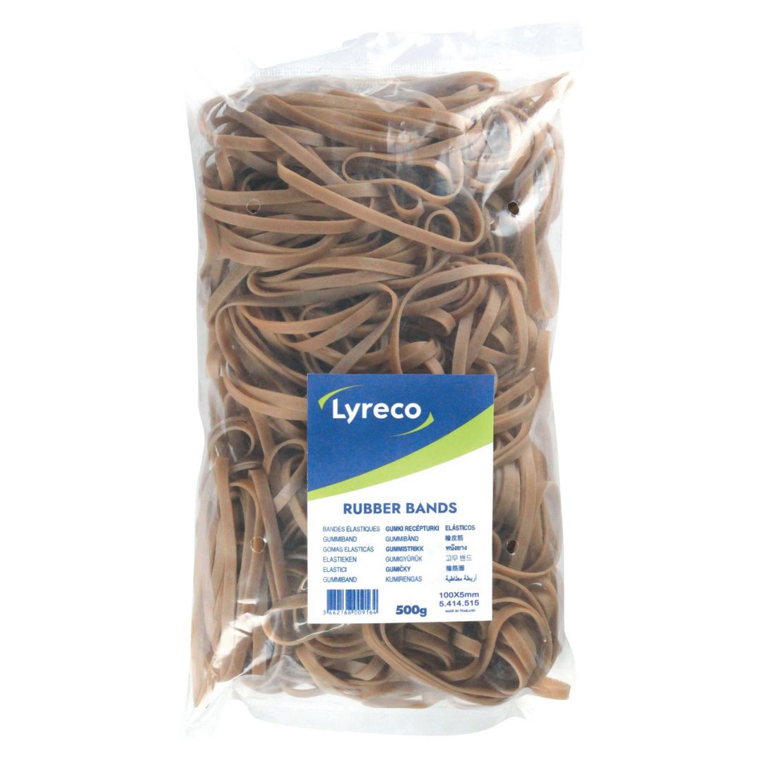 Gummiband LYRECO 100x5mm 500g 300/fp