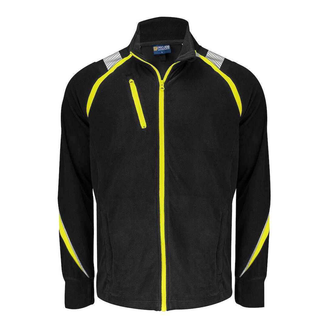 Fleecejacka PROJOB 2328 svart/gul 4XL