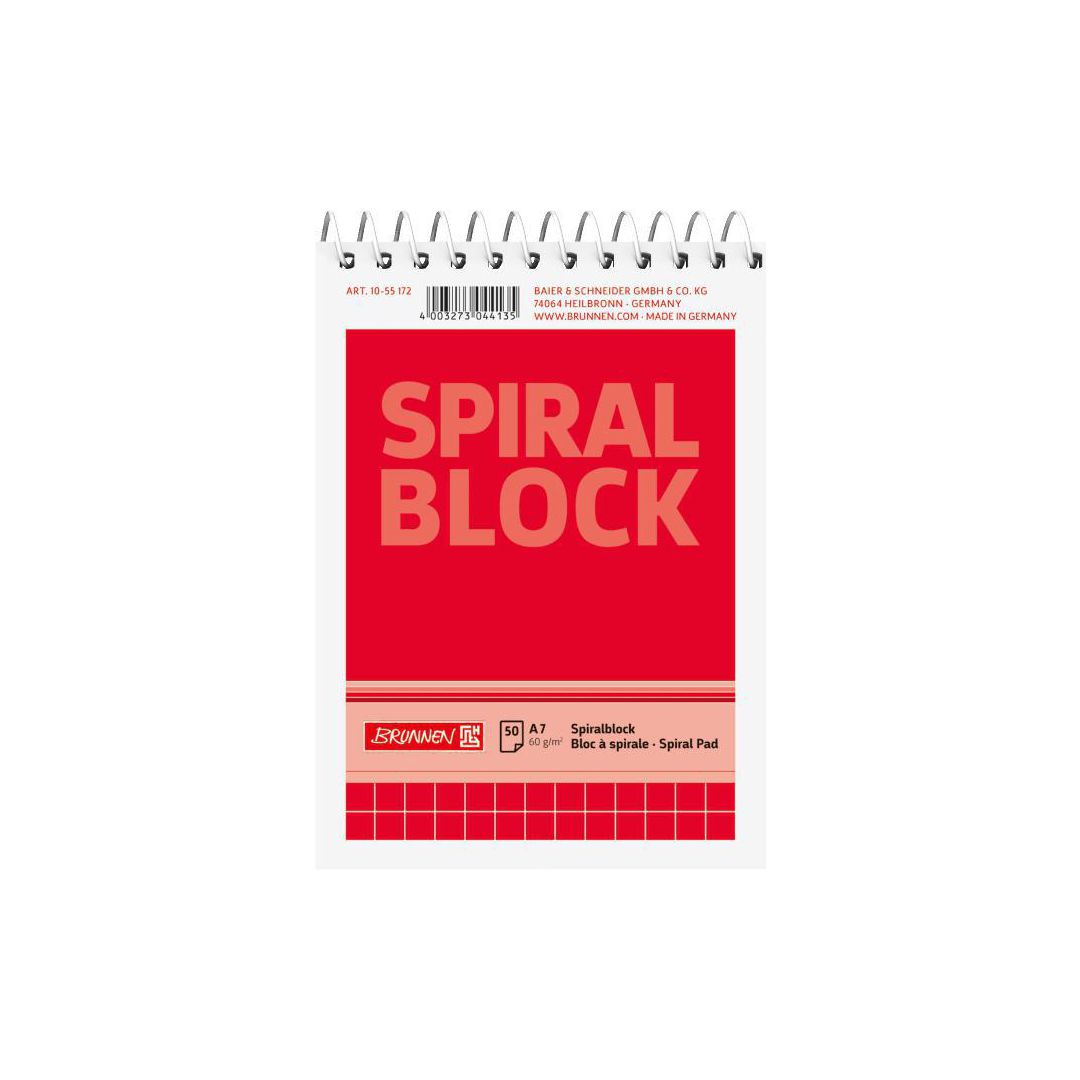 Spiralblock A7 60g 50 blad Rutat (20 pack)