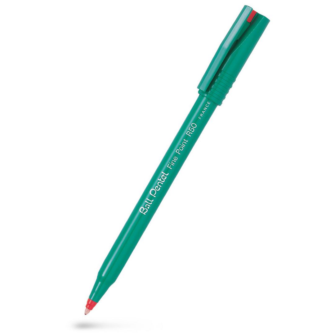 Bläckkulpenna PENTEL Roller R50 0,8 röd (12 pack)