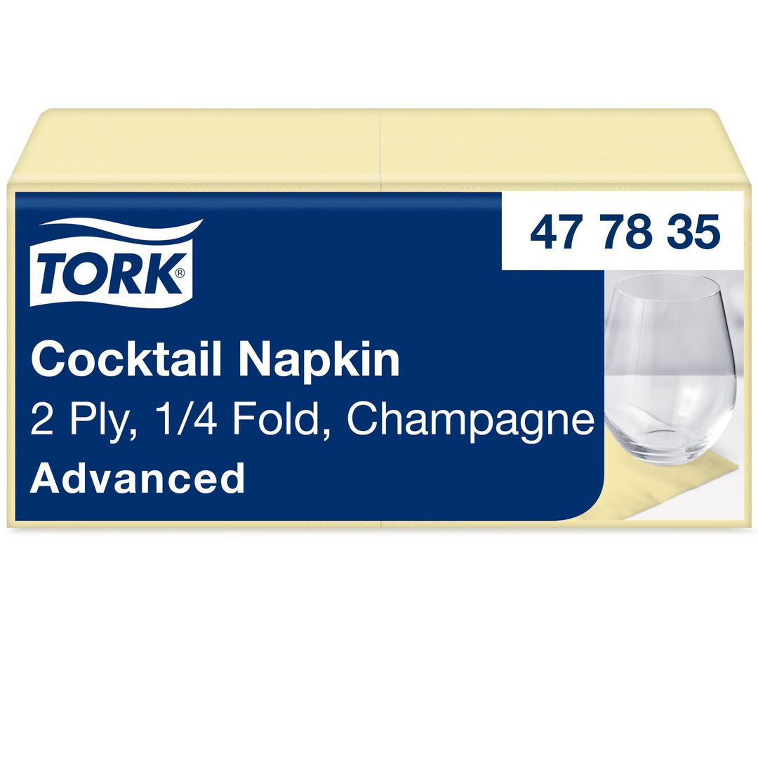 Servett Tork Cocktail 2-lag champ 200/fp