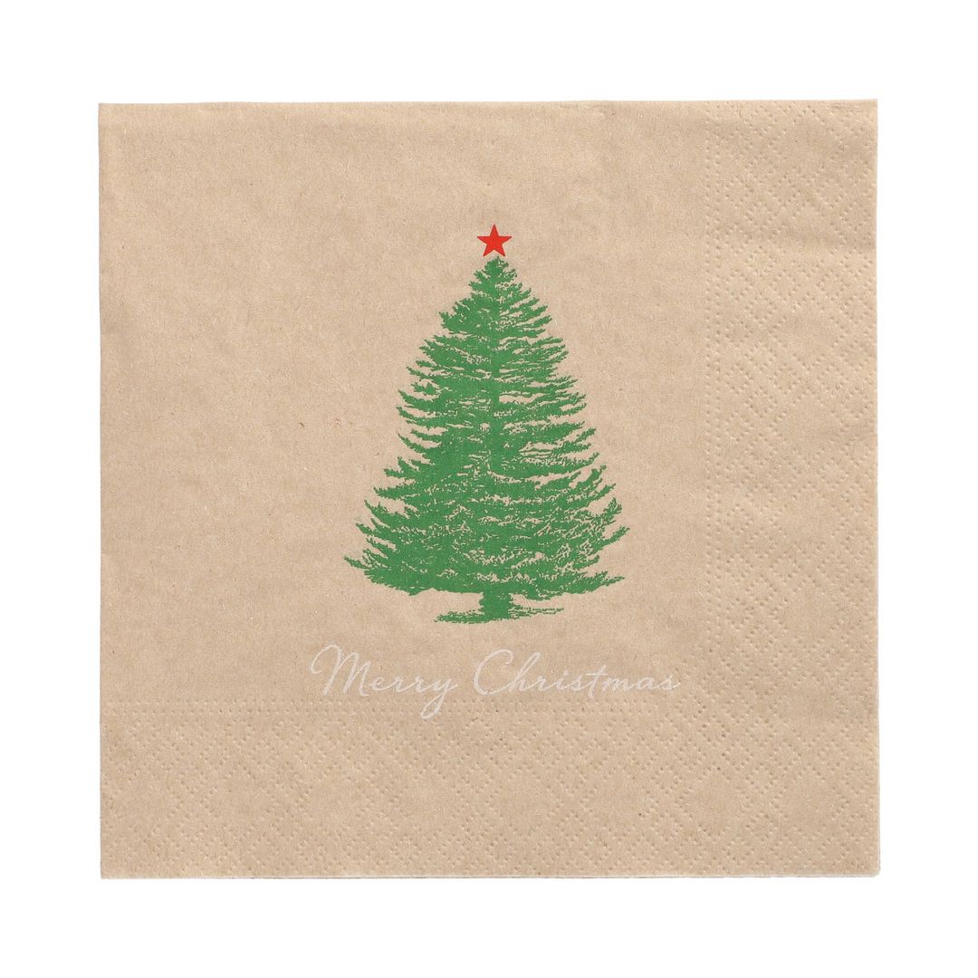 Servett Merry Chris 3-lags 33x33cm 20/fp