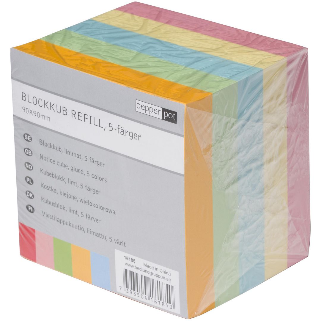 Blockkub Pepperpot 90x90 800ark färg