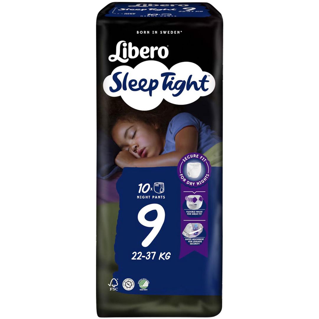 Blöja LIBERO SleepTight S9 22-37kg 10/fp