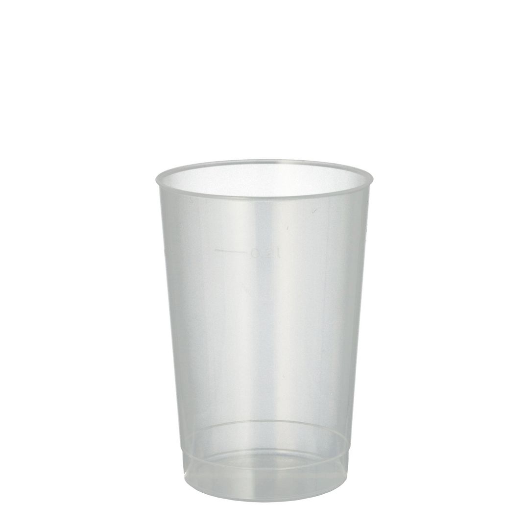Plastglas återanvändbara 20cl 40/fp