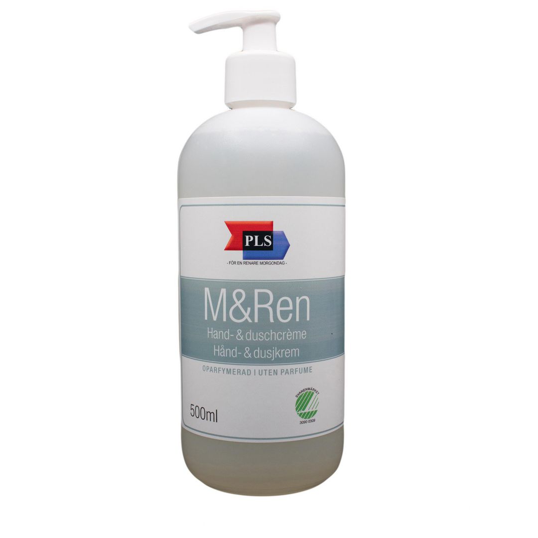 Duschtvål PLS M&REN oparfymerad 500ml