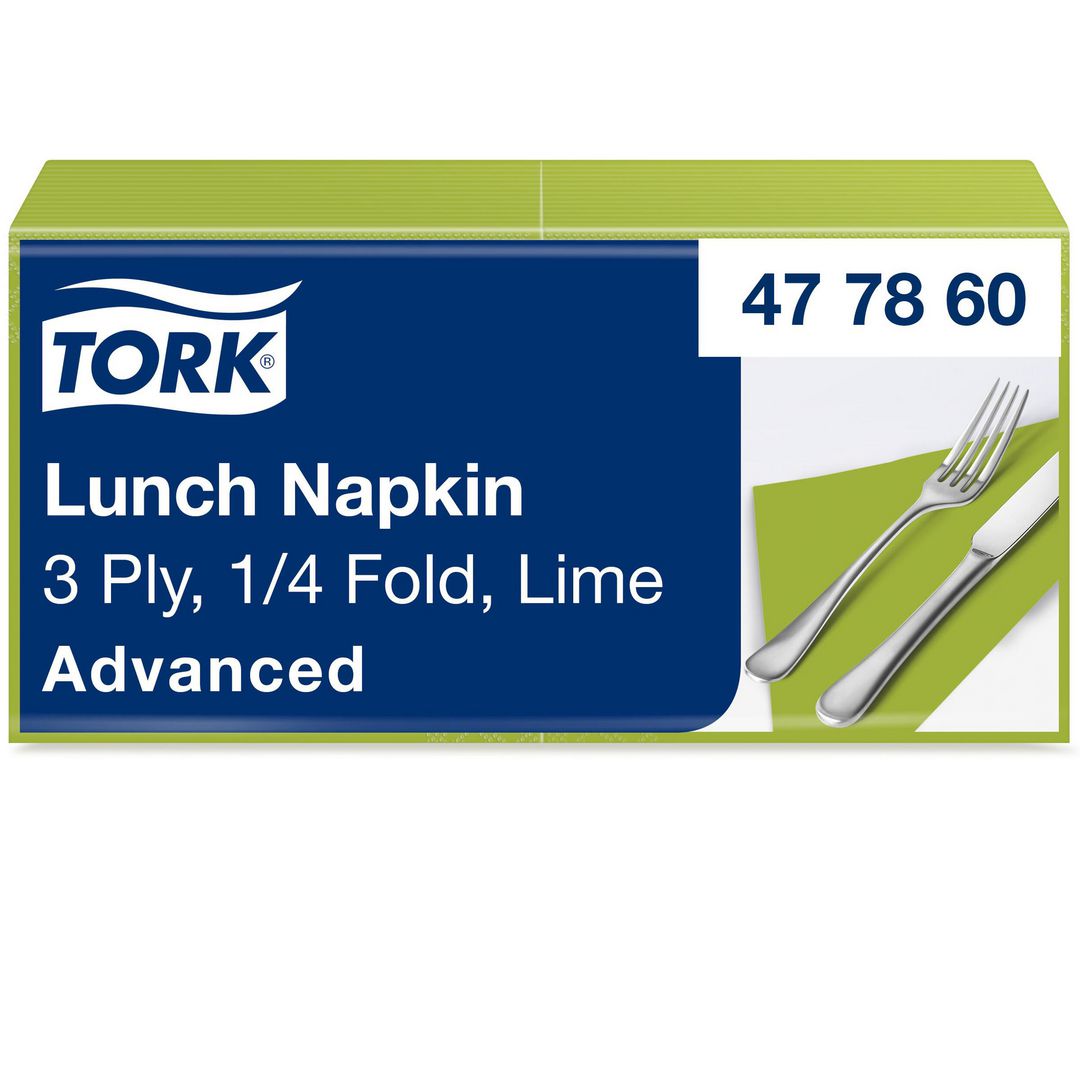 Servett TORK Lunch 3-lags lime 150/fp