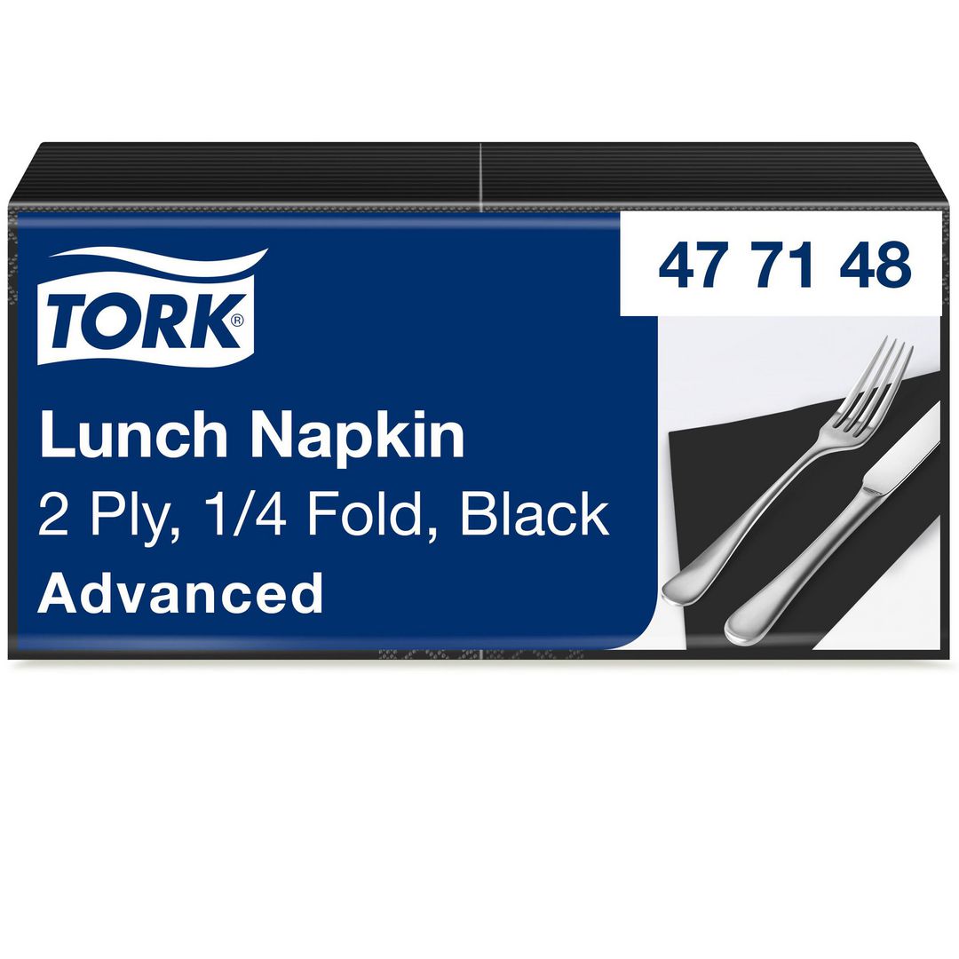 Servett Tork Lunch 2-lags svart 200/fp