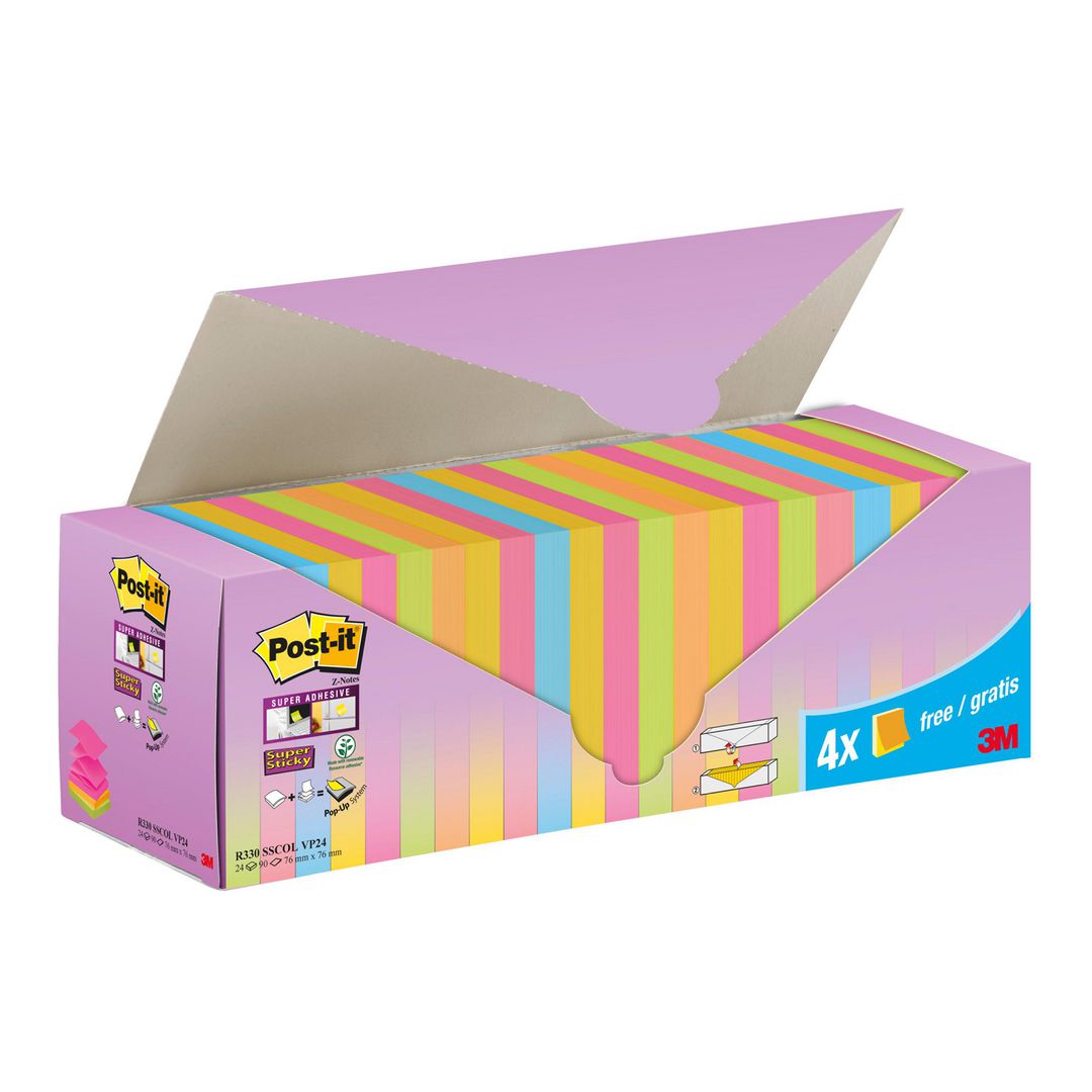 Notes Post-It Z SS 76x76 6 frg 24/fp