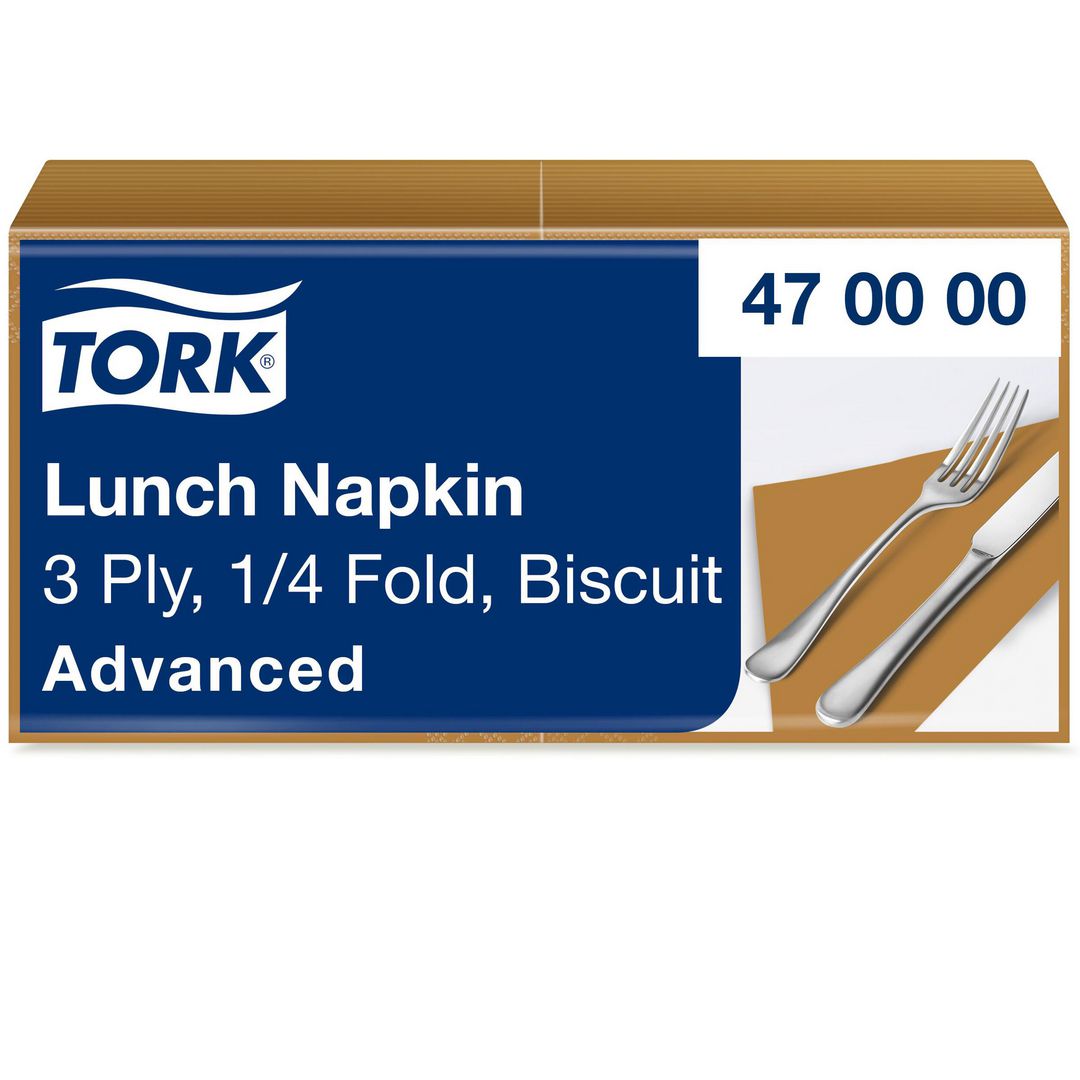 Servett Tork Lunch 3-lags beige 150/fp