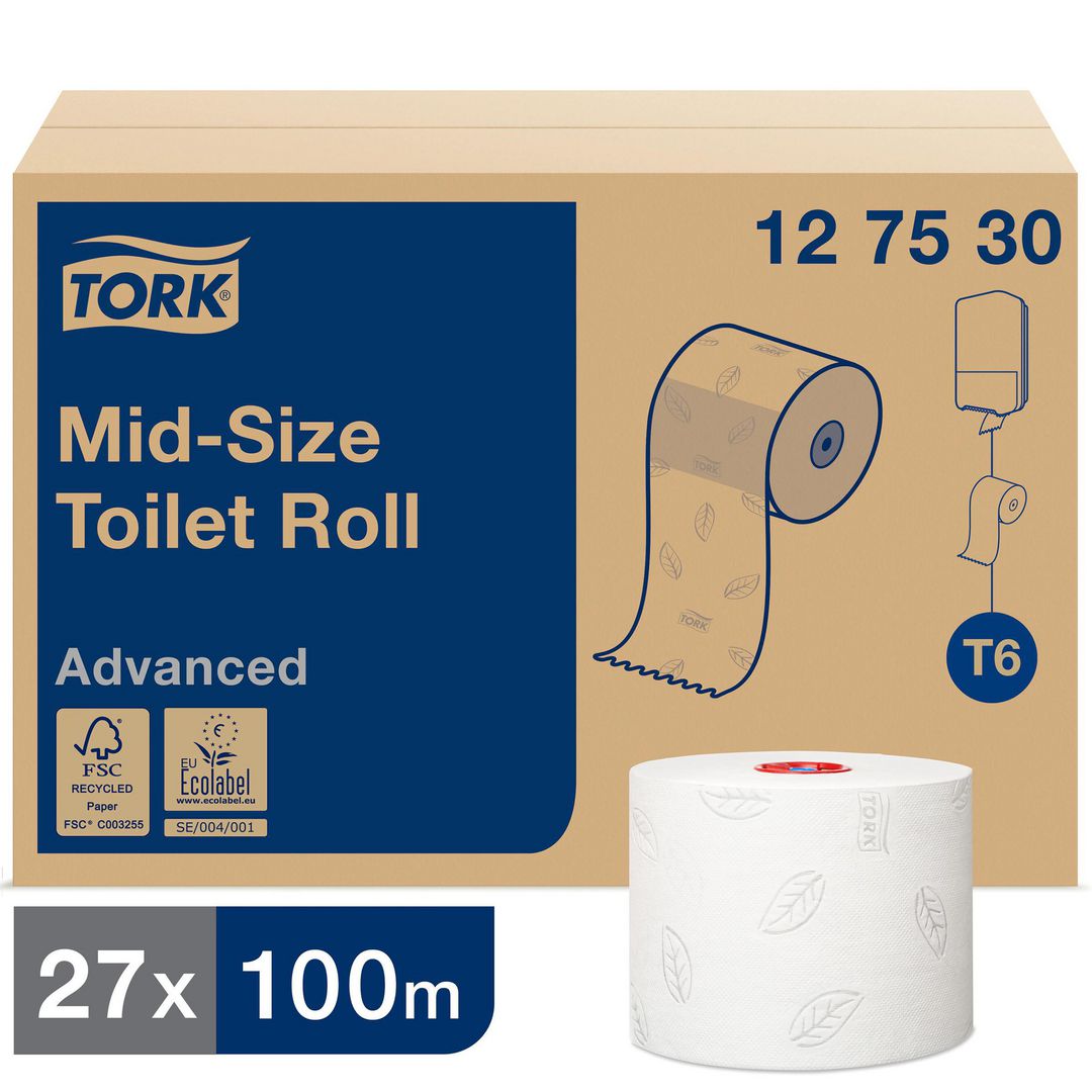 Toalettpapper TORK Adv T6 2-lag 27/fp