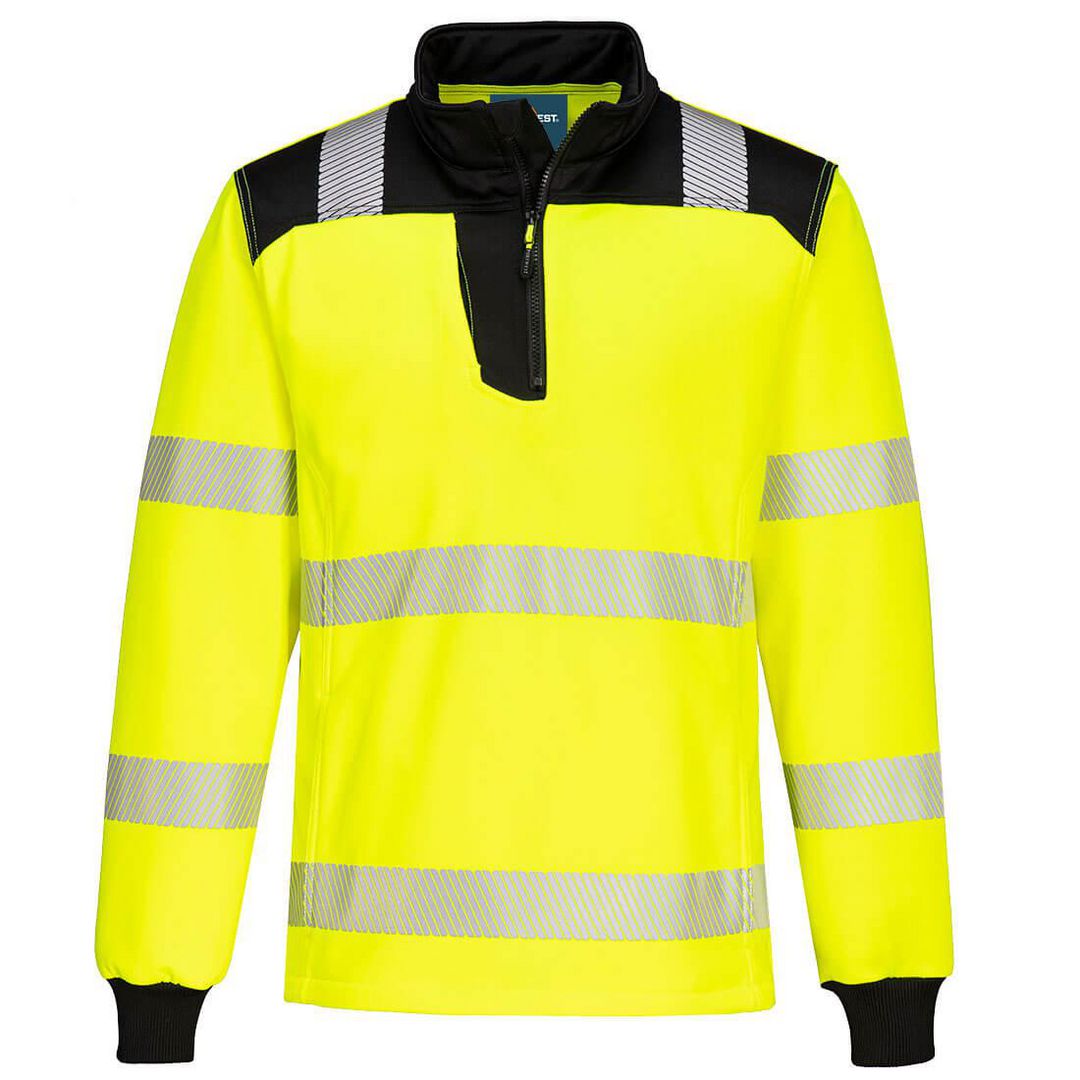 Sweatshirt PW3 Hi-Vis 1/4 Zip gul S
